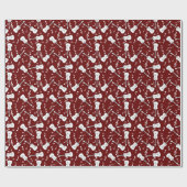 Gitaarlijnen Muzieknoten Cadeaupapier (Vlak)