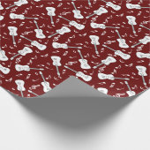 Gitaarlijnen Muzieknoten Cadeaupapier (Hoek)