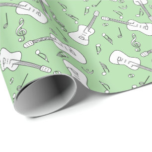 Gitaarlijnen Muzieknoten Cadeaupapier