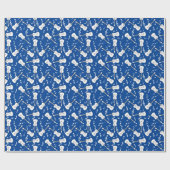 Gitaarlijnen Muzieknoten Cadeaupapier (Vlak)