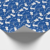 Gitaarlijnen Muzieknoten Cadeaupapier (Hoek)