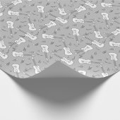 Gitaarlijnen Muzieknoten Cadeaupapier (Hoek)