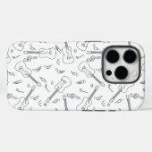 Gitaarlijnen Muzieknoten Case-Mate iPhone Case (Achterkant (horizontaal))