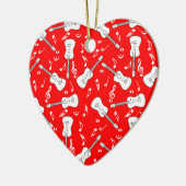 Gitaarlijnen Muzieknoten Keramisch Ornament (Links)