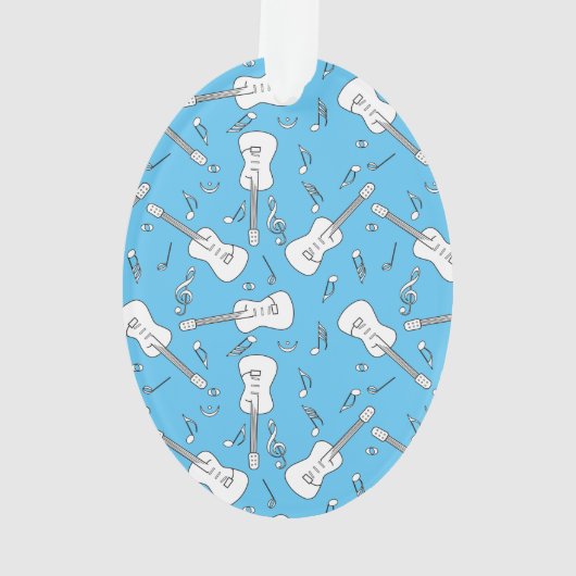 Gitaarlijnen Muzieknoten Ornament (achterkant)