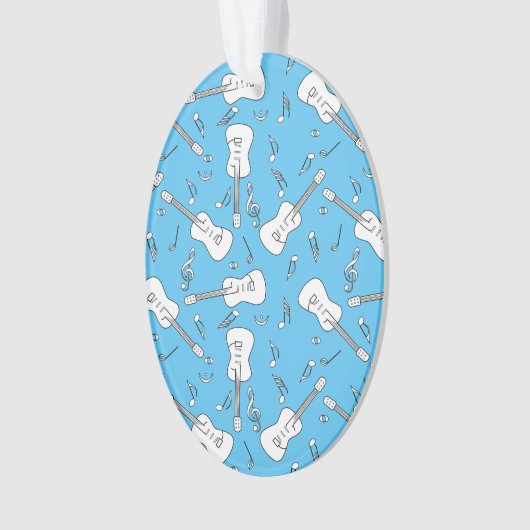 Gitaarlijnen Muzieknoten Ornament (voorkant)