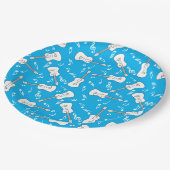 Gitaarlijnen Muzieknoten Papieren Bordje (Gekanteld)