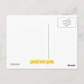 gitaarmeisje briefkaart (Achterkant)