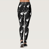 Gitaarmuziek gedrukt leggings (Achterkant)
