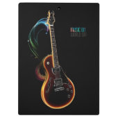 Gitaarmuziek op klembord (Achterkant)