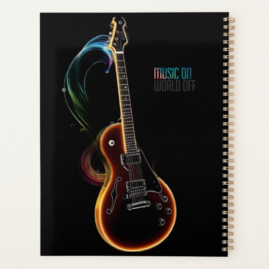 Gitaarmuziek op planner (Achterkant)