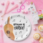 Gitaarmuziek Thema Verjaardagsfeest Papieren Borde Papieren Bordje (Feest)