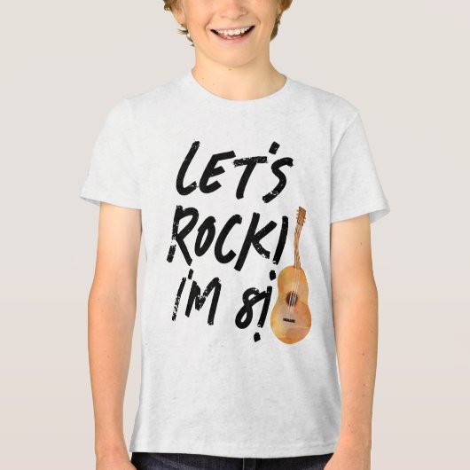 Gitaarmuziek Verjaardagsfeest T-shirt (Voorkant)