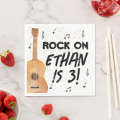 Gitaarmuziek Verjaardagsfeestje Papieren servetten (Insitu)