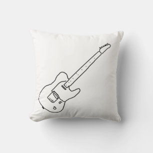 gitaarmuziekdecor kussen