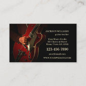 Gitaarmuziekleraar Gitarist Visitekaartje (Voorkant)