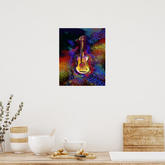 gitaarmuziekmuren poster (Keuken)