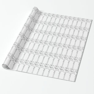 gitaarmuziekpatroon cadeaupapier