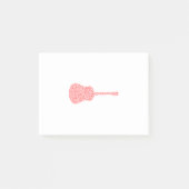 gitaarnoten in rood post-it® notes (Voorkant)