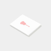 gitaarnoten in rood post-it® notes (Schuin)