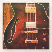 gitaarOnderzetters Glazen Onderzetter (Voorkant)