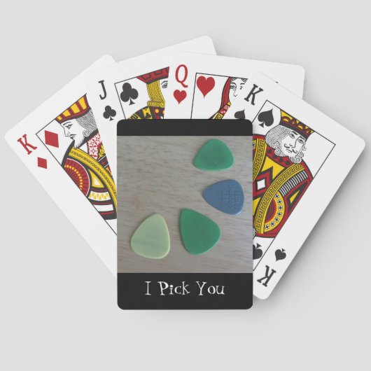 Gitaarplectra Pokerkaarten (Achterkant)
