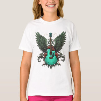 Gitaarprint T-shirt ontwerp