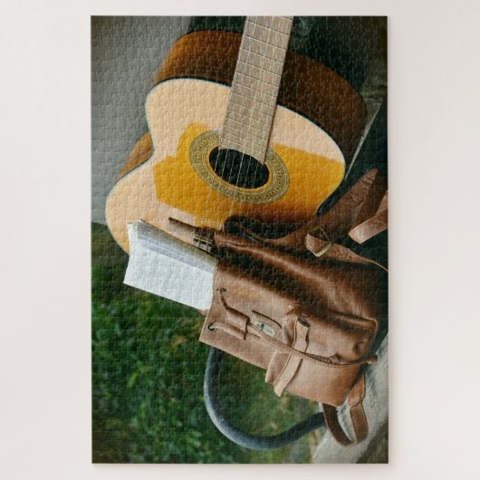 gitaarpuzzel parkeren legpuzzel (Verticaal)