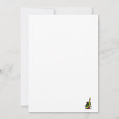 gitaarraketten rasta-tekst die elektriciteit tegen kaart (Achterkant)