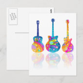 gitaarreflecties briefkaart (Voorkant / Achterkant)