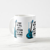  gitaarretro rocklegende nostalgische muziek koffiemok (Voorkant links)