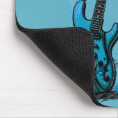  gitaarretro rocklegende nostalgische muziek muismat (Hoek)