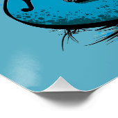  gitaarretro rocklegende nostalgische muziek perfect poster (Hoek)