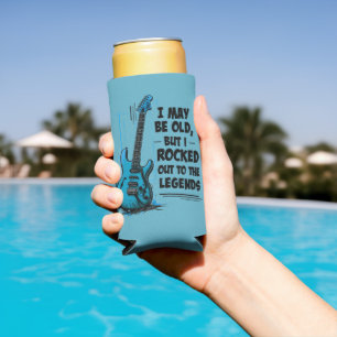  gitaarretro rocklegende nostalgische muziek seltzer blikjeskoeler