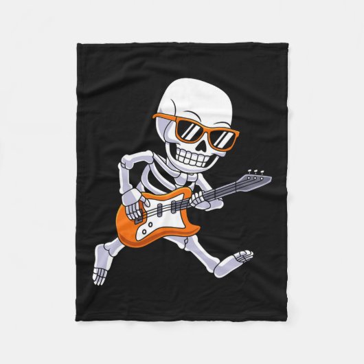 Gitaarrock & amp spelen; Roll Boys Kinder Fleece Deken (Voorkant)