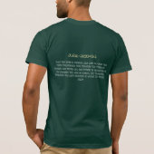 gitaarrots boven de muziek t-shirt (Achterkant)