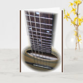 Gitaarsnaren Happy Birthday Kaart (Gele Bloem)