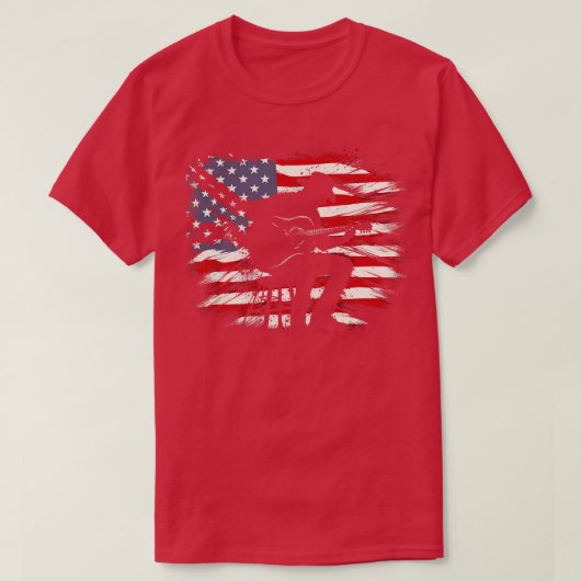 Gitaarspel USA Cowboy T-shirt (Design voorkant)
