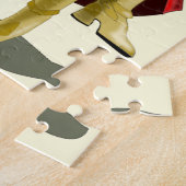Gitaarspelende kikkerpuzzel voor kinderen legpuzzel (Zijkant)