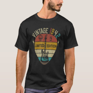 Gitaarspeler 80ste verjaardag Best of 1942 T-shirt