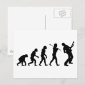 gitaarspeler briefkaart (Voorkant / Achterkant)