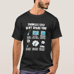 gitaarspeler dingen doen in vrije tijd gitaren git t-shirt