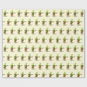 Gitaarspeler Frog Wrapping Paper Cadeaupapier (Vlak)