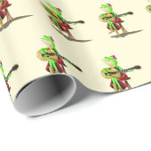 Gitaarspeler Frog Wrapping Paper Cadeaupapier (Rol Hoek)