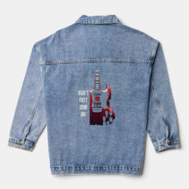  gitaarspeler geluid denim jacket