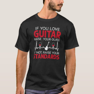 Gitaarspeler Gitarist Muziekinstrument Wijn Dr T-shirt