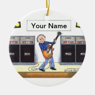 Gitaarspeler - Mannelijk Keramisch Ornament