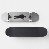 Gitaarspeler met hoed persoonlijk skateboard (Horizontaal)