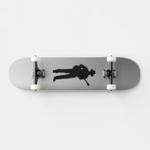 Gitaarspeler met hoed persoonlijk skateboard (Horizontaal)