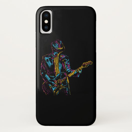 gitaarspeler muziek Case-Mate iPhone case (Achterkant)